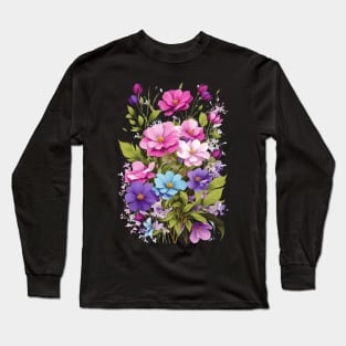 Blossoms in Dreamy Pastels Long Sleeve T-Shirt